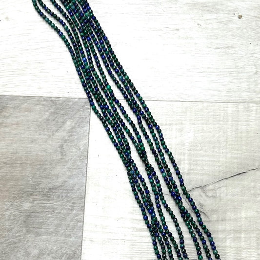 Azurite 4mm, 16" Strand