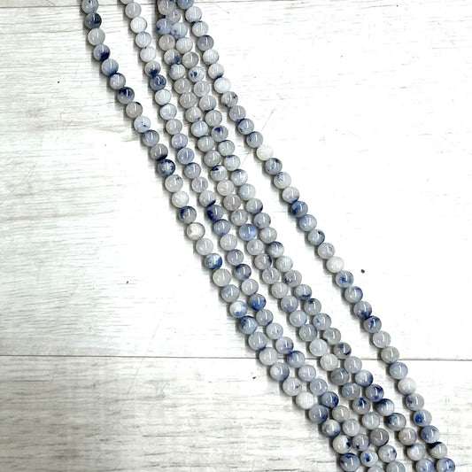 Dumortierite in Quartz 8mm, 16" Strand