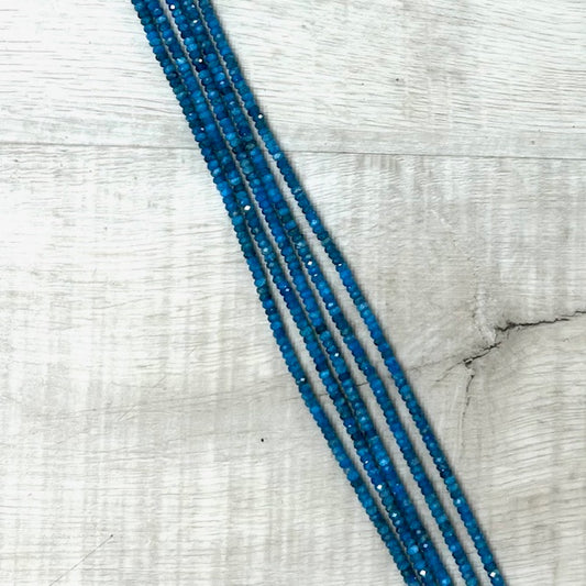 Micro Facet AAA Apatite 4mm, 16" Strand