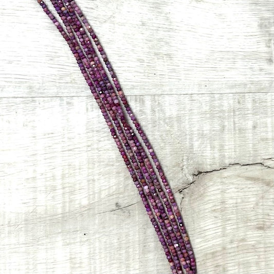 Micro FacetRuby 4mm, 16" Strand