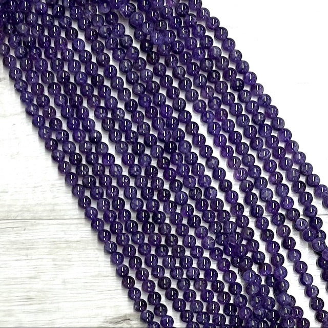 AA Amethyst, 8mm, 16" Strand