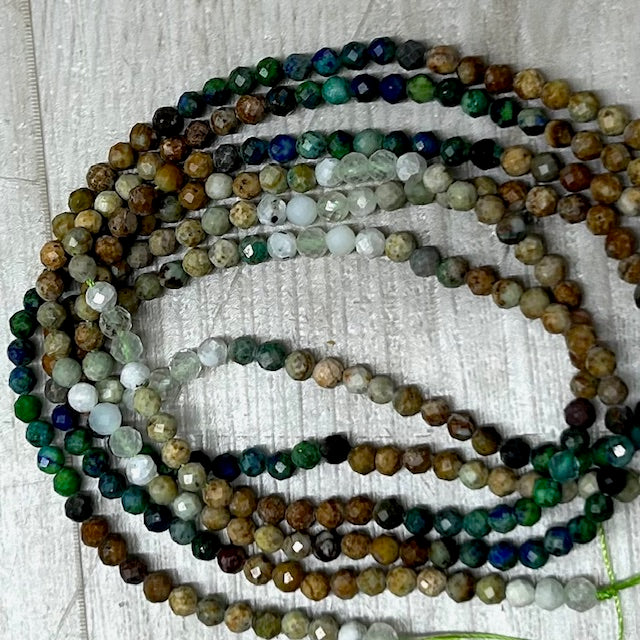 Mixed Micro Facet Gem 4mm, 16" Strand
