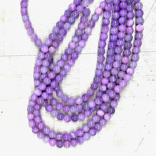 Mashan Jade - Lavender 8mm, 16" Strand