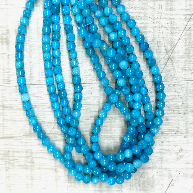 Mashan Jade - Blue 8mm, 16" Strand