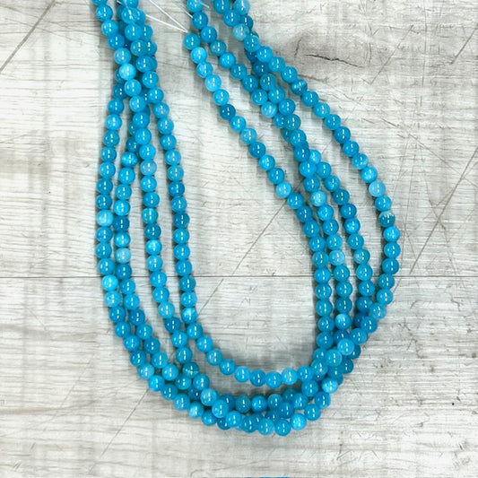 Mashan Jade - Blue 6mm, 16" Strand