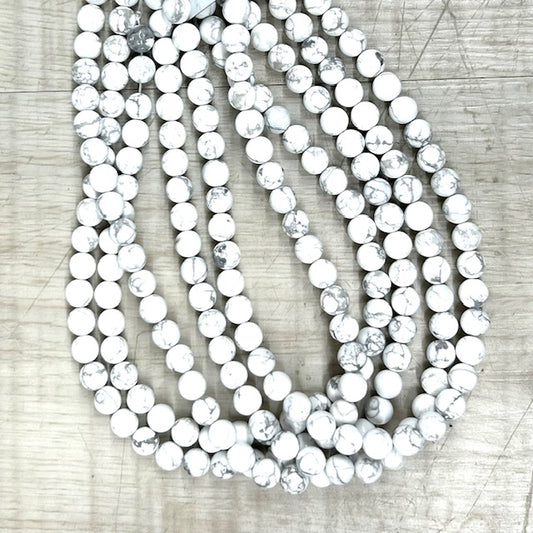 Howlite 8mm, 16" Strand