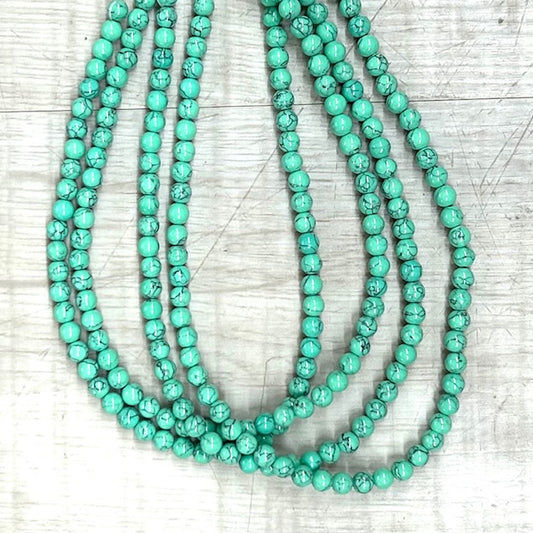 Mashan Jade - Green 6mm, 16" Strand