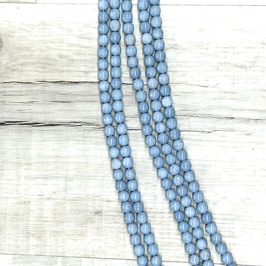 A Grade Angelite 8mm, 16" Strand