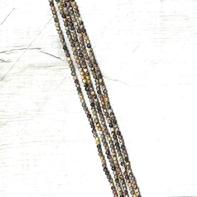 Leopard Jasper, 3mm, 16" Strand