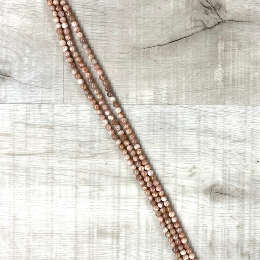 Peach Moonstone 6mm, 16"