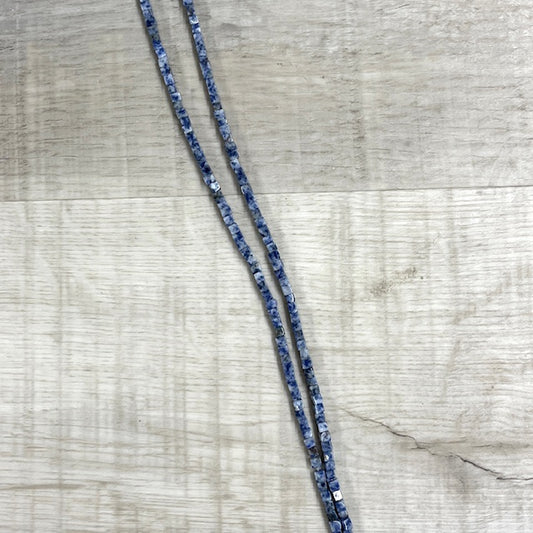 Sodalite Cubes 4mm, 16" Strand