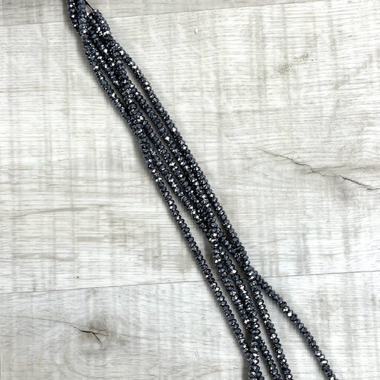 Terahertz 4x6mm Faceted Rondelles, 16" Strand
