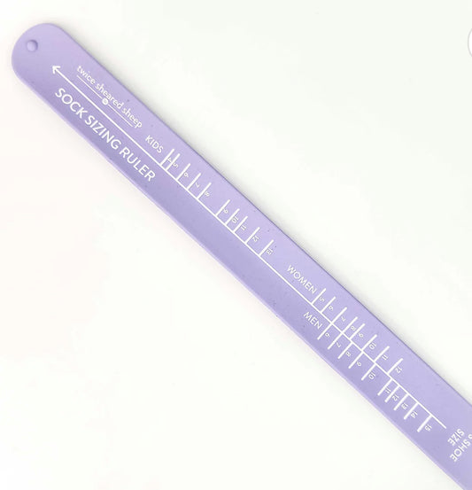 Sock Sizing Ruler
