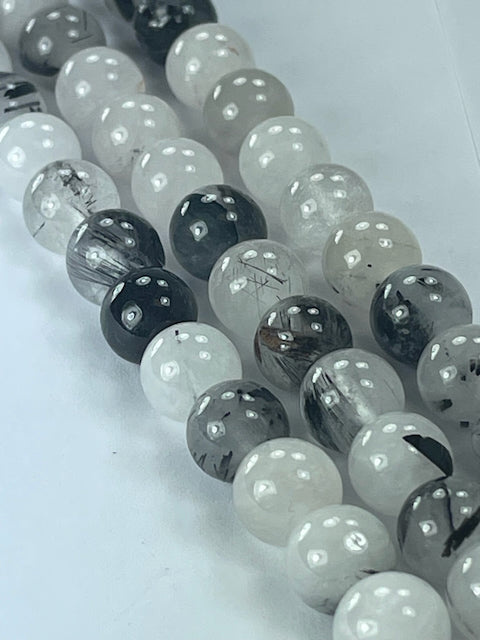 Rutilated Quartz, 8mm, 16" Strand
