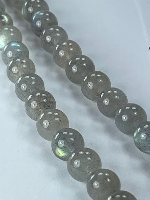 A Grade Labradorite 8mm, 16" Strand