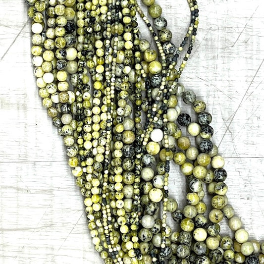 Yellow Turquoise 3mm, 16" Strand