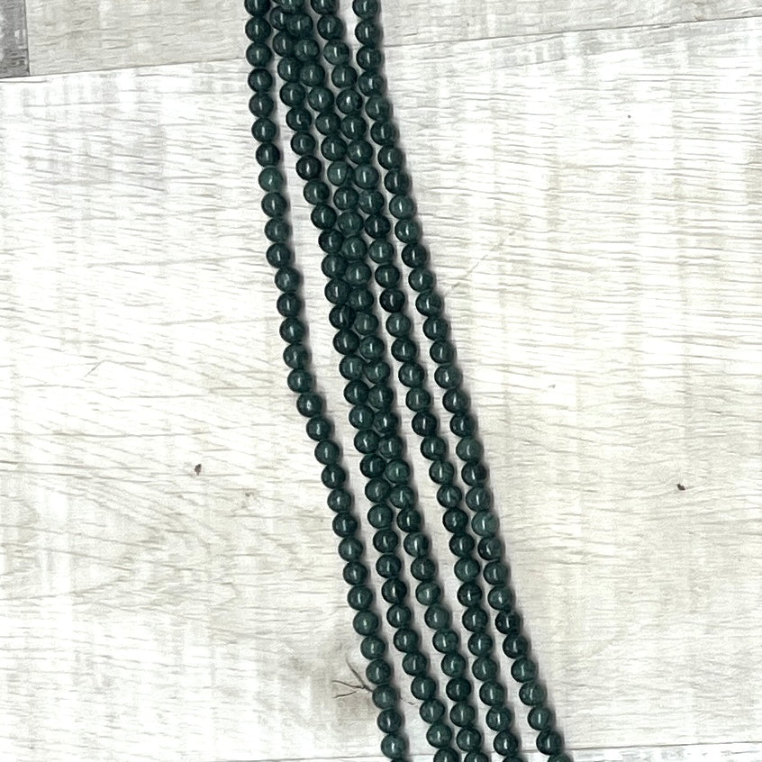 Green Crocodile Jasper, 6mm 16" Strand