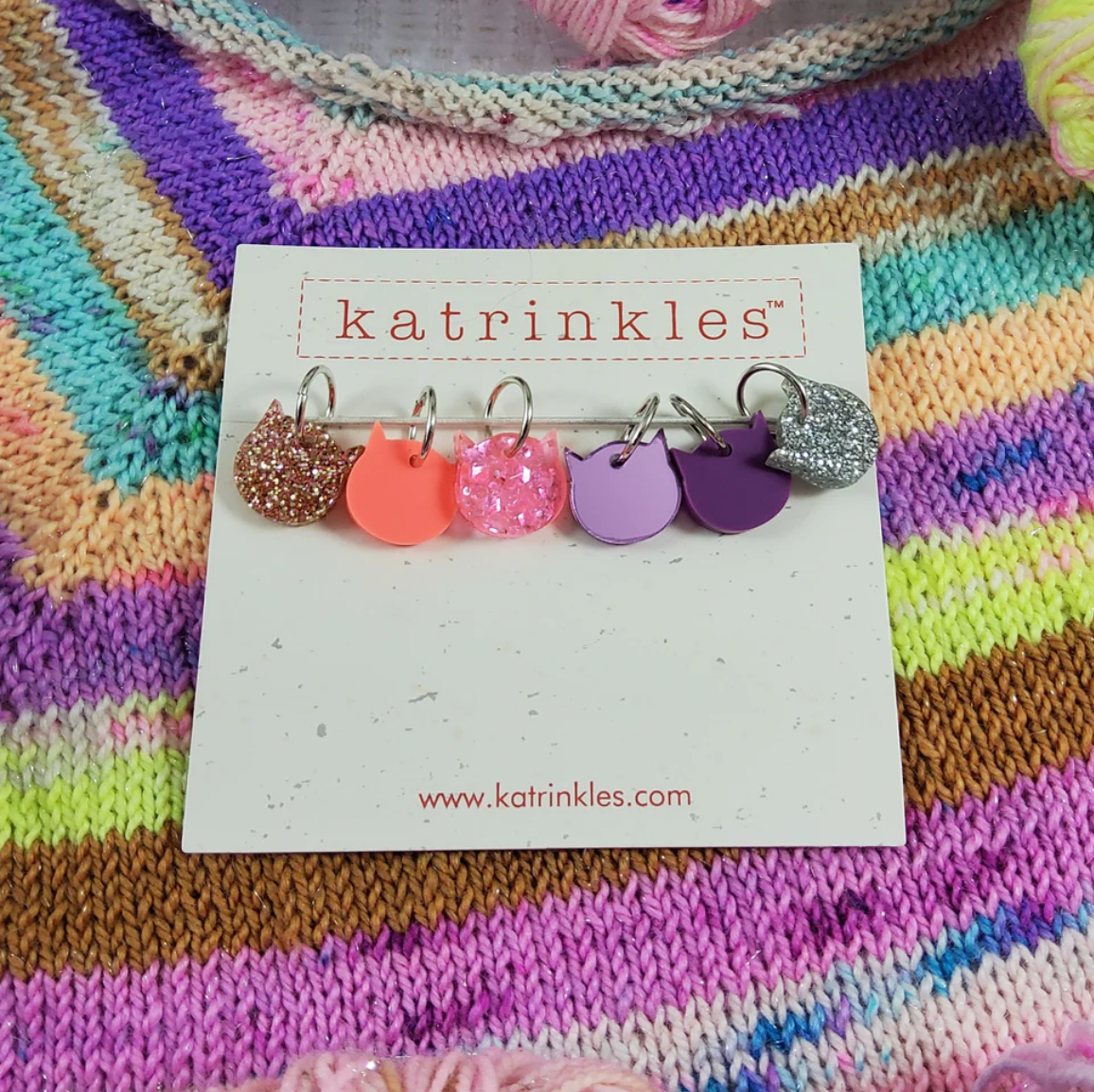 Stitch Markers with Ring, Per 6