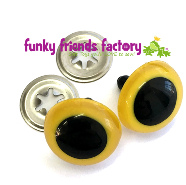 Yellow Safety Eyes, 21mm