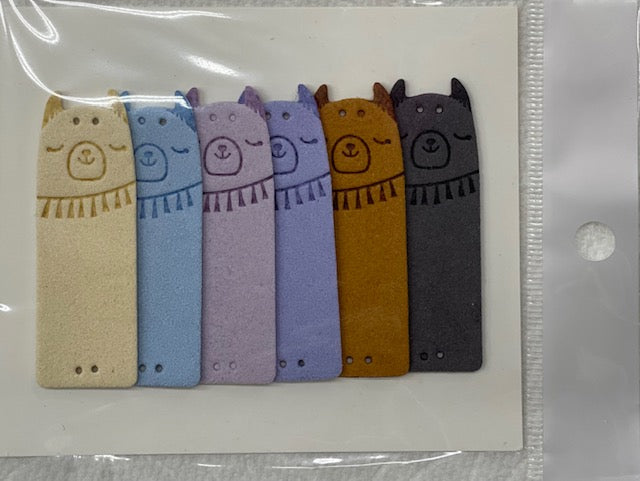 Leather Llama Tag, Sew On