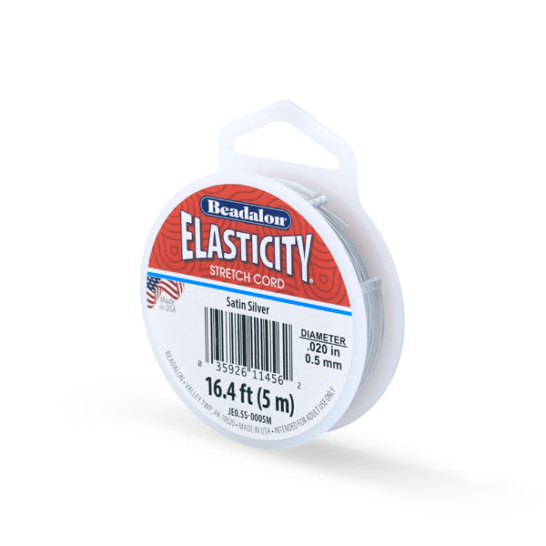 Beadalon Elasticity .5mm Silver