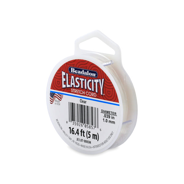 Beadalon Elasticity 1mm Clear