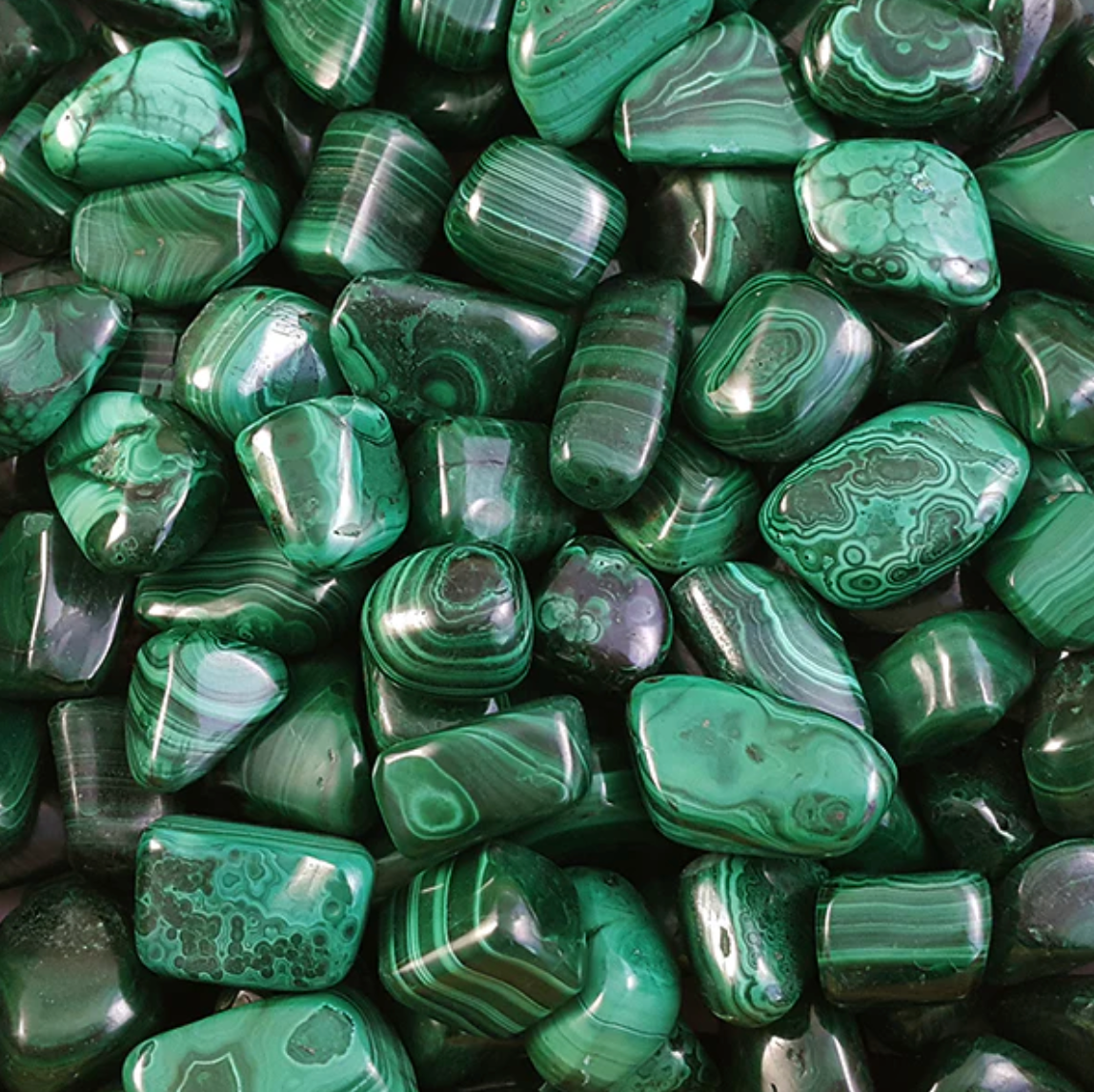 A Grade Malachite Freeform Polished, Each