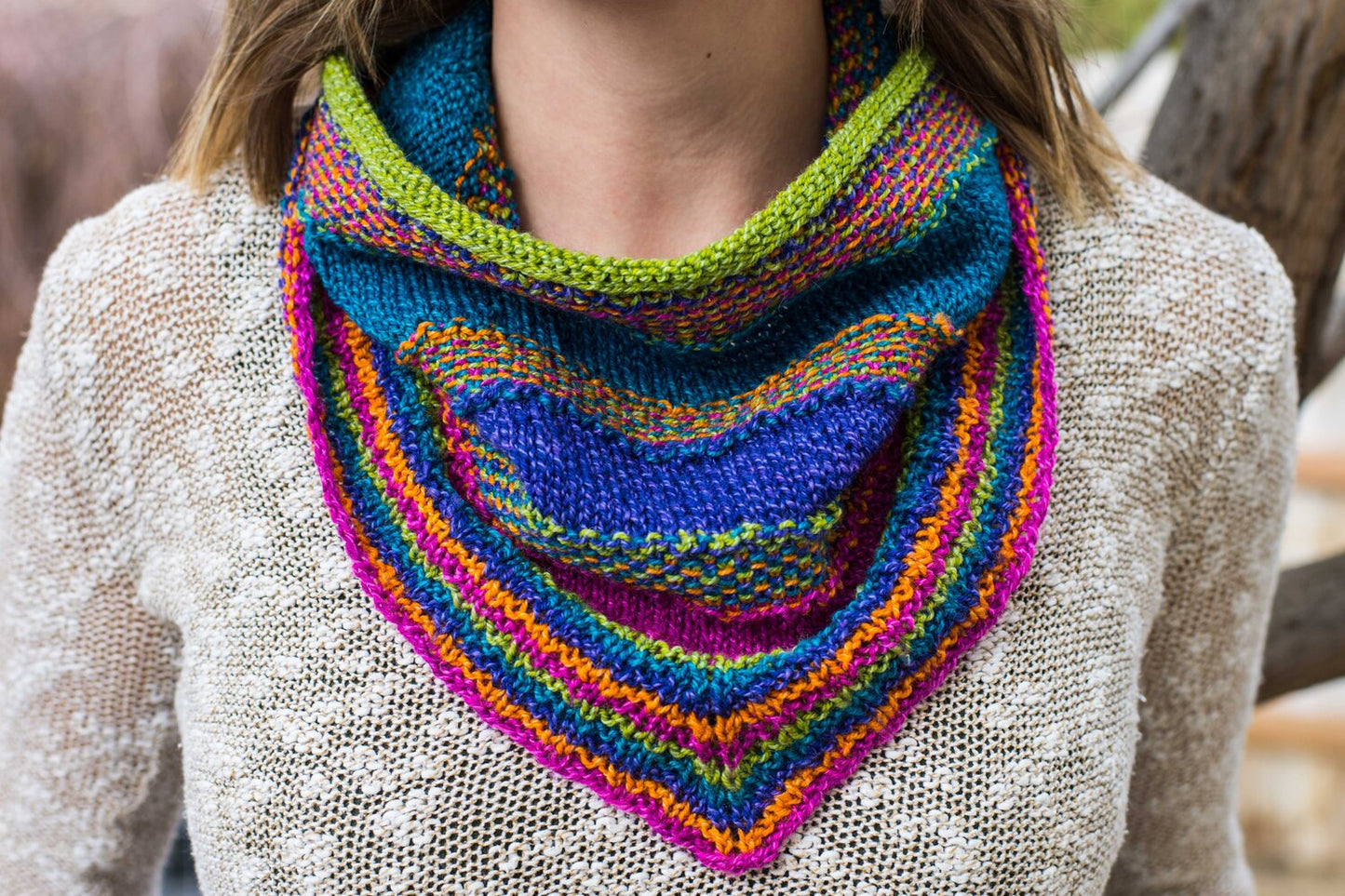 5 Color Knitted Cowl Kit