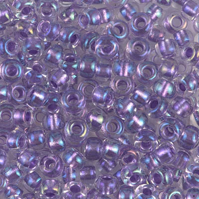 Sparkle Purple Lined Crystal AB, 6-2607, 6/0