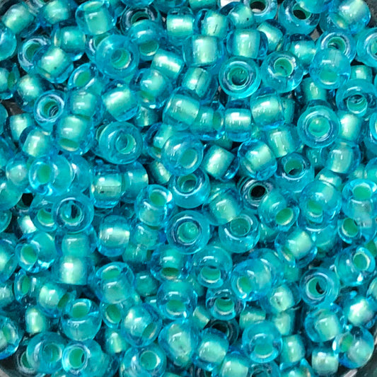 Pearlized Aqua/Mint, 6-3807, 6/0