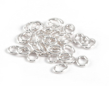 SP Oval Jump Rings, 4x6mm, Per 50